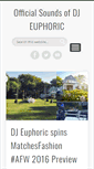 Mobile Screenshot of djeuphoric.com